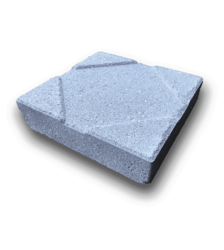 Plot béton - 25 x 25 cm - hauteur 55 mm